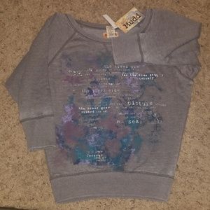 NWT Gray Mudd Graphic Sweatshirt